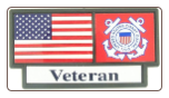 US Coast Guard Veteran Pride Tag