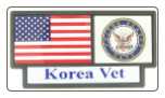 US Navy Korea Vet Pride Tag