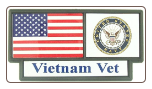 US Navy Vietnam Vet Pride Tag