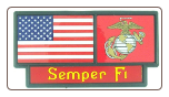 US Marine Semper Fi Pride Tag