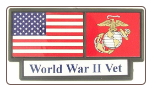 US Marine WW II Vet Pride Tag
