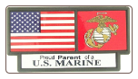 Proud Parent of a US Marine Pride Tag