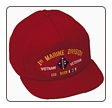 RED CAP 1ST MARINE DIVISION  ( VEITNAM VETERAN )