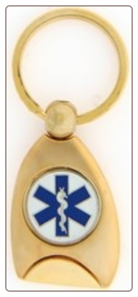 Star of Life Service Key Ring