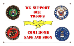 Support Our Troops 3' x 5' Polyester Flag