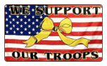 We Support our Troops 3' x 5' Polyester Flag
