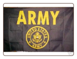 Army - Gold 3' x 5' Polyester Flag