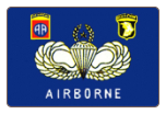 Airborne Blue 3'x 5' Polyester Flag