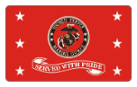 USMC Banner - Served with Pride 3' x 5' Polyester Flag