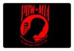 POW/MIA Red 3' x 5' Polyester Flag