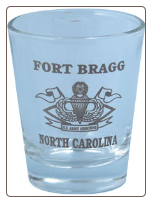 Shot Glass - Fort Bragg Master Para Wing