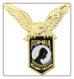 POW / MIA Shield with Eagle