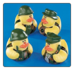 Rubber Duckie - Set of all 4 Camo Duckies