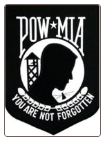 POW/MIA Shield 8"