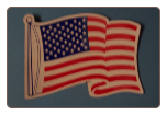 Waving American Flag Magnet